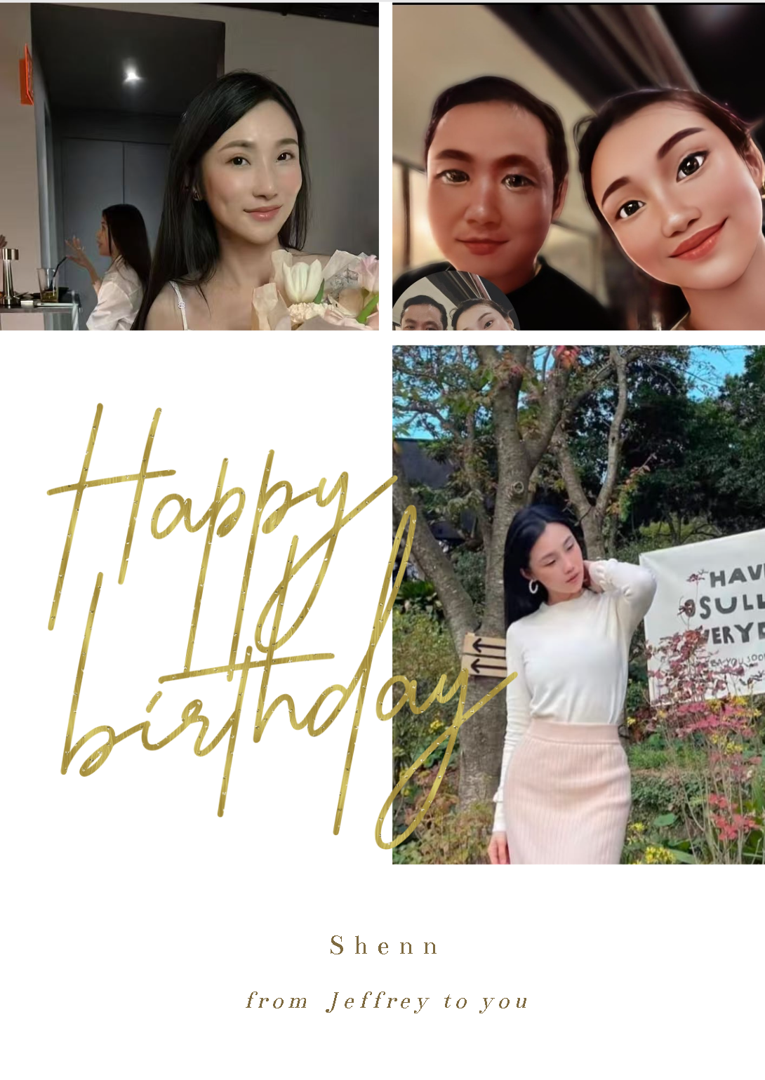 Birthday collage for Shenn